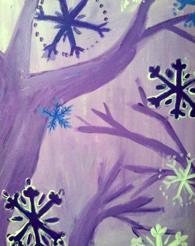 Snowflakes at Mellow Mushroom!  (12/17/13)