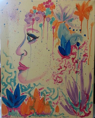 "Lady in Waiting" Original 16x20 By Tanis Clay